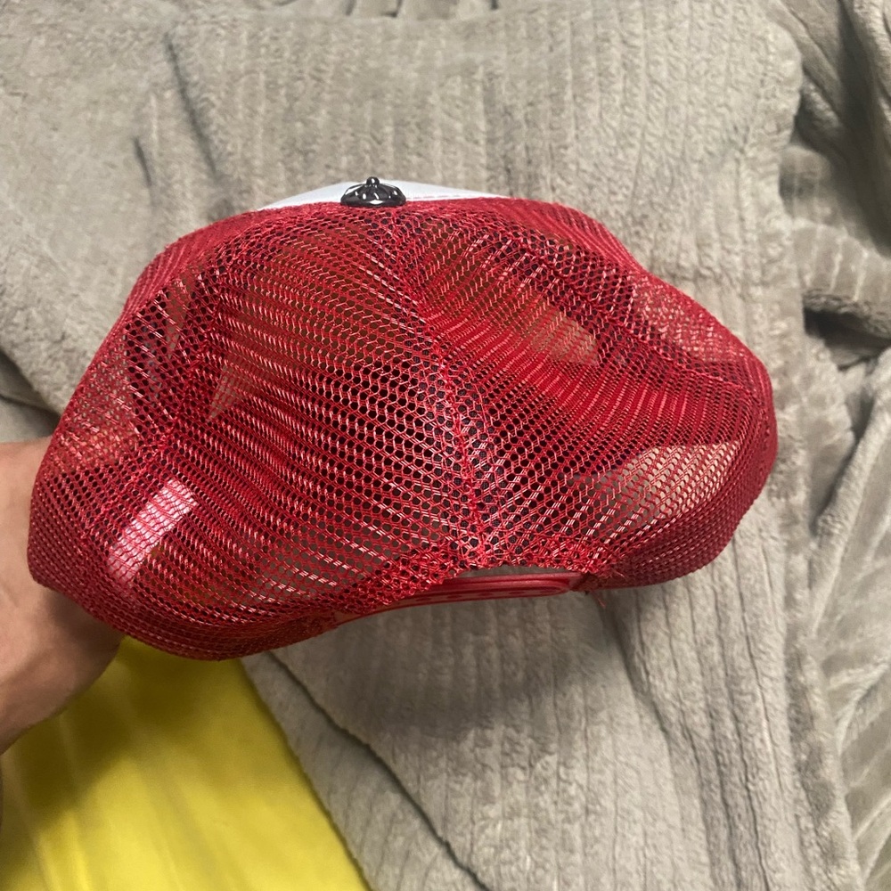 Red Mesh Trucker Hat